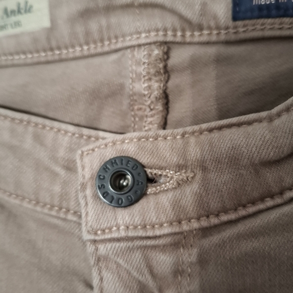 AG Adriano Goldschmied The Stevie Slim Straight Leg Ankle Brown Mocha 32R - Picture 8 of 13